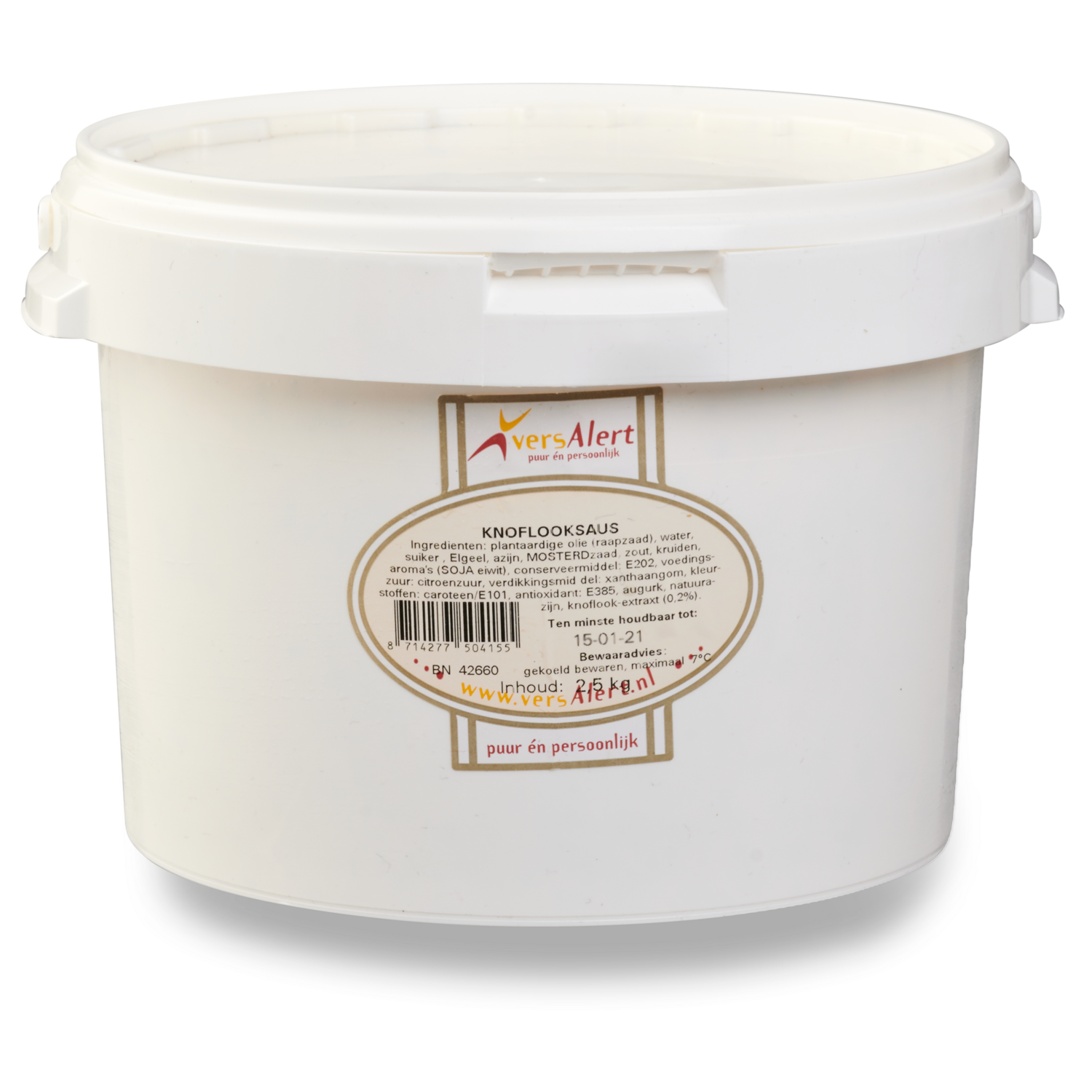 KNOFLOOKSAUS  2.5kg  ALERT